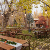 Farm tables and chairs