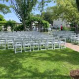 Resin Folding Chair, White - Image 3